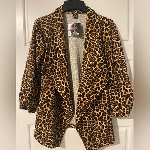 Modern Jester// Leopard Blazer